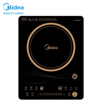 美的(Midea)电磁炉C21-RT2170 酷薄机身家用10档大火力灶防水技术 配汤锅炒锅 火锅爆炒