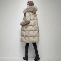 佚貌YIMAO 羽绒服女中长款2021年冬季韩版新款女装白鸭绒大码女士羽绒服