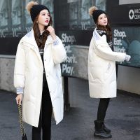 佚貌YIMAO 冬季羽绒服女中长款简约时髦个性拼针织宽松阔版防风保暖冬季羽绒