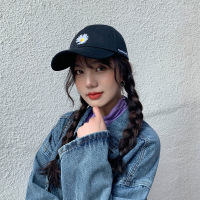 帝紫规帽子女夏天鸭舌帽小雏菊棒球帽男韩版GD同款刺绣遮阳帽夏天学生潮