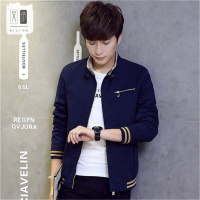 [品牌特卖]男士外套2020新款潮流冬季夹克男装韩版秋季牛仔工装休闲冬装上衣 POTRAVEL.DESIGN