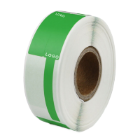 中云智创 通信机房线缆标签不干胶水贴纸 标签纸可带LOGO标签打印 38mm*25mm+40mm-200张绿色P型