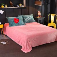 [四季毯子多尺寸速暖]法兰绒毯子加厚毛毯法兰绒床单午睡毯学生