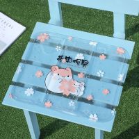 冰垫坐垫可爱学生教室降温办公室座椅垫子汽车座垫冰凉垫夏季莓款 透明款冰垫