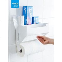 厨房纸巾架挂架卷纸架免打孔冰箱置物架保鲜膜收纳架厨房用纸架_213_933