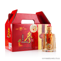 威威天(W) 保健酒人参酒精选吉林人参 传统工艺 养生酒 33度 150ml/瓶