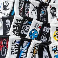 5双长袜子男女韩版中筒袜潮流原宿风长筒学生枫叶街嘻哈ins篮球袜