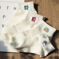 袜子女白色短袜纯棉日系夏天薄款可爱ins潮春秋季学生低帮短筒袜