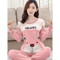 天天特价睡衣女秋款纯棉长袖韩版秋冬天可爱卡通全棉家居服套装