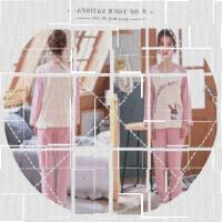 情吕睡衣纯棉男女士居家服长袖春夏季情侣韩版家居服套装新款衣服