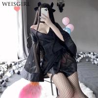 女式小仙女情调日系可爱透明和服性感睡衣套装睡袍居家服制服诱惑