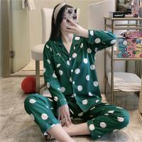 睡衣女春秋季居家服两件套装大码长袖韩版卡通宽松薄款纯棉家居服