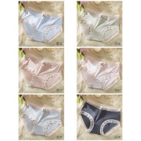 内裤女夏冰丝夏季薄款全棉纯棉抗菌裆蕾丝少女三角短裤头女士无痕