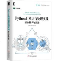 Python自然语言处理实战核心技术与算法 自然语言处理教程书籍 文本提取技术 网络机器学习人工智能书