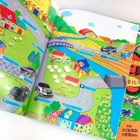 全6册幼儿益智汽车泡泡贴儿童3D立体贴贴画2-3-6周岁早教卡通玩具可反复贴纸书越野车跑车工程车摩托车轿车儿童动手动