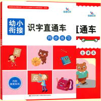 2本 幼小衔接识字直通车 主课本+同步练习+识字卡片 幼升小入学准备 一年级识字笔顺笔画写字识字生词表 语文识字晨