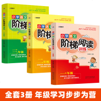 全套3册小学一二三年级语文阶梯阅读训练2019人教版拼音小学生1-2-3年级下册语文课外阅读理解训练题专项训练书天天