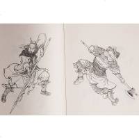 一百单八将人物绣像 王万春绘 天津杨柳青画社 中国画线描 白描 人物画 作品集 中国现代 美术教材 工艺美术 正版书