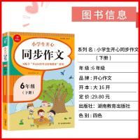 抖音同款2021版小学生同步作文六年级下册+寒假阅读小学6年级语文课外阅读理解专项训练书寒假衔接教材同步训练黄冈