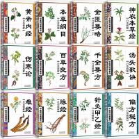 全套12册中医经典书籍 本草纲目黄帝内经金匮要略神农本草经伤寒论百草良方千金要方汤头歌诀偏方秘方难经脉经针灸甲乙经零