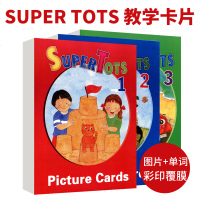 美国幼儿英语教材教师用教具 super tots 1级别教学卡片小班3-6岁早教启蒙教具卡片lash car