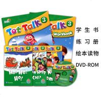 培生朗文幼儿英语教材 Tot Talk 3 级别 盒装含5本书+1张DVD-ROM 3-6岁启蒙英语