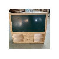 国云家居实木黑板幼儿园储物柜GY243