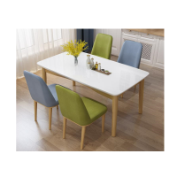 国云家居北欧现代简约餐桌椅一桌四椅餐桌椅组合手工桌一桌四椅GY461
