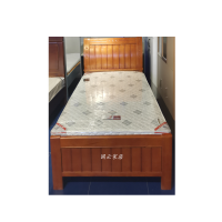 国云家居橡木床实木床单人床架子床1.0米GY566