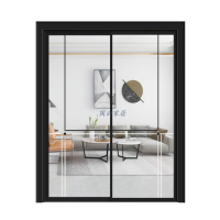 国云家居防爆玻璃铝合金门双扇GY636