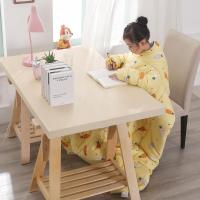 2019懒人被子多功能儿童保暖穿在身上的被子玩手机小学生冬天防踢袖被带袖子的懒人被