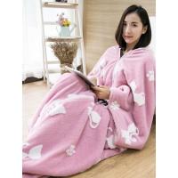 2019懒人被子多功能懒人毯全身披肩斗篷有袖毛毯被子午睡冬季宿舍宅人披风多功能盖毯