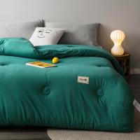 2019懒人被子多功能[朴曼]2019款 素色针织被冬被 加厚被子被芯110602网红抖音同款