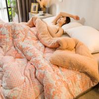 2019懒人被子多功能6D花绒加厚羊羔绒冬被芯毛被子保暖双人宿舍单人被褥1.5*2*2.3m网红抖音同款