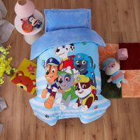 2019懒人被子多功能汪汪队珊瑚绒幼儿园被子纯棉三件套冬加厚被套被褥午睡婴儿床含芯网红抖音同款