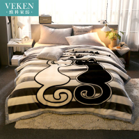 2019懒人被子多功能拉舍尔毛毯双层加厚盖毯床单单双人法兰绒秋冬保暖珊瑚绒被子网红抖音同款