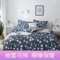 2019懒人被子多功能网红款水洗棉四件套ins被套床单床上用品学生宿舍床单被子三件套网红抖音同款