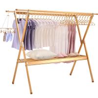 2019懒人被子多功能晾衣架落地折叠室内外家用阳台金色挂衣架双杆式凉衣架晒被子网红抖音同款