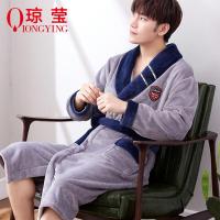 年货节大促琼莹睡衣男秋冬新款加厚睡袍浴袍抖音同款