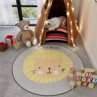 儿童卡通圆形地毯卧室客厅可爱网红床边毯吊篮摇椅电脑帐篷爬行垫抖音同款