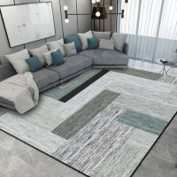 北欧地毯防滑可水洗客厅卧室几何地垫摩洛哥满铺榻榻米垫床边毯抖音同款