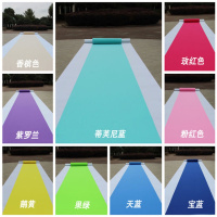 红地毯 彩色一次性地毯 粉色宝蓝绿色白色灰色黑色玫红色地毯抖音同款