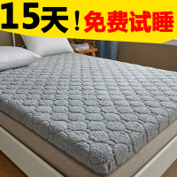 加厚保暖羊羔绒床垫床褥1.5米可折叠榻榻米单双人宿舍垫子1.8米床抖音同款