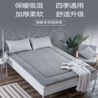 限购 加厚羊羔绒床垫单人双人学生宿舍可折叠垫子 上下铺垫被抖音同款