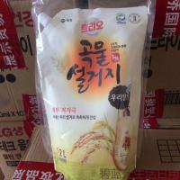 韩国进口爱敬洗洁精 家用果蔬餐具清洁剂袋装1200ml装