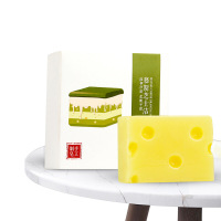 [买一 送一]海林树慕斯芝士控油皂海盐洁面沐浴皂香皂面部男女沐浴控油深层清洁手工皂男女士洗脸皂洗澡后背肥皂(实发2盒)