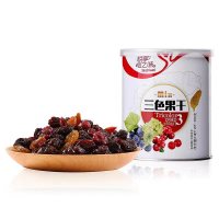 台湾原装进口悦享心之味即食三色果干大粒无籽葡萄干果脯蜜饯350g/罐