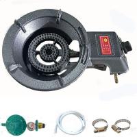 节能大家用猛火炉单个商用铸铁燃气煤气液化气天然气沼气台式单灶 大家用液化气(直径28)套餐