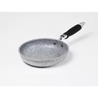 日式麦饭石平底锅不粘锅煎锅20cm小煎锅26cm28cm大深煎锅不沾锅具 麦饭石色 麦饭石煎锅20cm