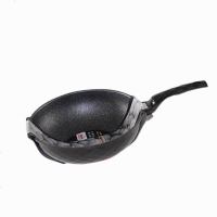 钻石麦饭石炒锅不粘锅32cm炒勺炒菜锅无烟厨具进口 钻石麦饭石明火单用30炒锅(无盖无礼盒)